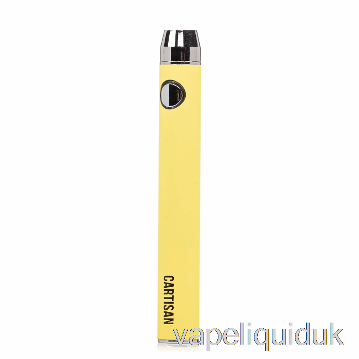 Cartisan Button VV 900 Dual Charge 510 Battery [Micro] Yellow Vape Juice